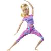 imageBarbie Made to Move Doll with 22 Flexible Joints ampamp Long Blonde Ponytail Wearing Athleisurewear for Kids 3 to 7 Years OldSingle