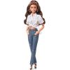 imageBarbie Signature BarbieStyle Fashion Doll ampamp Clothing Set Brunette with 2 Tops Skirt Jeans Jacket 2 Pairs of Shoes ampamp Accessories