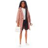 imageBarbie Signature BarbieStyle Fully Poseable Fashion Doll 12in Brunette with Braids with 2 Tops Shorts Skirt Coat 2 Pairs of Shoes ampamp Accessories Gift for Collector