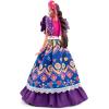 imageBarbie Signature Doll 2022 Dia De Muertos Collectible Traditional Ruffled Dress with Flower Crown ampamp Calavera Face Paint