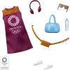 imageBarbie Storytelling Fashion Pack of Doll Clothes Inspired by The Olympic Games Tokyo 2020 Dress with 6 Accessories Dolls Gift for 3 to 8 Year Olds