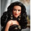 imageBarbie Tribute Collection Doll Mara Flix in Elegant Glimmering Gold ampamp Black Gown with Ornate Jewelry Collectible with Doll StandGold