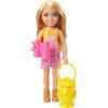 imageBarbie Doll ampamp Accessories It Takes Two Camping Playset with Owl Sleeping Bag ampamp Accessories Blonde Chelsea Small Doll