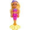 imageBarbie Dreamtopia Chelsea Mermaid Small Doll with Midnight Blue Hair ampamp Ombre Tail Tiara Accessory Doll Bends at WaistBlonde Mermaid