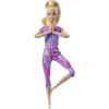 imageBarbie Made to Move Doll with 22 Flexible Joints ampamp Long Blonde Ponytail Wearing Athleisurewear for Kids 3 to 7 Years OldSingle