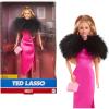 imageBarbie Signature Doll Keeley from Ted Lasso Wearing Pink Dress ampamp Faux Fur Shawl Collectible with Displayable Packaging