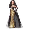 imageBarbie Tribute Collection Doll Mara Flix in Elegant Glimmering Gold ampamp Black Gown with Ornate Jewelry Collectible with Doll StandGold