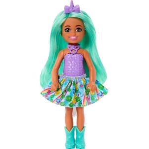 imageBarbie Dreamtopia Chelsea Mermaid Small Doll with Midnight Blue Hair ampamp Ombre Tail Tiara Accessory Doll Bends at WaistGreen Hair Unicorn