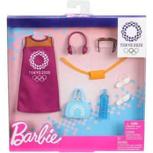 imageBarbie Storytelling Fashion Pack of Doll Clothes Inspired by The Olympic Games Tokyo 2020 Dress with 6 Accessories Dolls Gift for 3 to 8 Year Olds