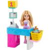 imageBarbie Chelsea Can Be Doll ampamp Snack Stand Playset with 15 Accessories Including Snack Stand Register ampamp Shopping Basket Blond Doll
