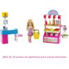 imageBarbie Chelsea Can Be Doll ampamp Snack Stand Playset with 15 Accessories Including Snack Stand Register ampamp Shopping Basket Blond Doll