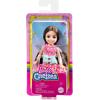 imageBarbie Chelsea Doll Small Doll with Brace for Scoliosis Spine Curvature Brunette Wearing Pink Lightning Bolt Dress