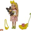 imageBarbie Chelsea Doll ampamp Accessories Brunette Doll with Removable SprinklePrint Skirt Kitten Pet Bed ampamp MoreMulticolor