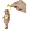 imageBarbie Chelsea Doll ampamp Accessories Brunette Doll with Removable SprinklePrint Skirt Kitten Pet Bed ampamp MoreMulticolor