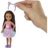 imageBarbie Chelsea Doll ampamp Accessories Brunette Doll with Removable SprinklePrint Skirt Kitten Pet Bed ampamp MoreMulticolor