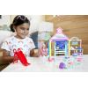 imageBarbie Club Chelsea School Playset with Blonde Small Doll ampamp Classroom Accessories Flipping Blackboard Cafeteria Desks ampamp MoreClassroom playset