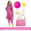 imageBarbie Extra Fly Doll with BeachThemed Travel Clothes ampamp Accessories Tropical Coverup with Oversized Hat ampamp BagSafari