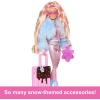 imageBarbie Extra Fly Doll with BeachThemed Travel Clothes ampamp Accessories Tropical Coverup with Oversized Hat ampamp BagSnow
