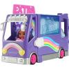 imageBarbie Extra Mini Minis Doll ampamp Toy Vehicle Playset Expandable Tour Bus with 325inch Small Doll Clothes ampamp Accessories