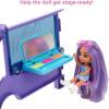 imageBarbie Extra Mini Minis Doll ampamp Toy Vehicle Playset Expandable Tour Bus with 325inch Small Doll Clothes ampamp Accessories