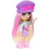 imageBarbie Extra Mini Minis Travel Doll with Pink ampamp Blonde Hair Fringe Top Pastel Mini Skit ampamp DesertThemed AccessoriesDesert