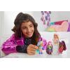 imageBarbie Extra Mini Minis with BlueStreaked Black Ponytail Wearing Rainbow Dress ampamp Accessories ampamp Stand 325inch325 inch Pack of 1