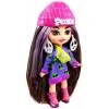 imageBarbie Extra Mini Minis with BlueStreaked Black Ponytail Wearing Rainbow Dress ampamp Accessories ampamp Stand 325inch325 inch Pack of 1