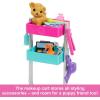 imageBarbie Onset Stylist Doll ampamp 14 Accessories Brooklyn Doll with Garment Rack Top Fashion Pieces Puppy ampamp MoreBlonde
