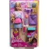 imageBarbie Onset Stylist Doll ampamp 14 Accessories Brooklyn Doll with Garment Rack Top Fashion Pieces Puppy ampamp MoreBlonde