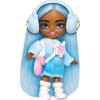 imageBarbie Extra Mini Minis Travel Doll with Pink ampamp Blonde Hair Fringe Top Pastel Mini Skit ampamp DesertThemed AccessoriesSnow