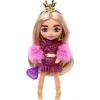 imageBarbie Extra Minis Doll ampamp Accessories with Blonde Hair Wearing Shimmery Dress ampamp Furry Shrug 55inchModern