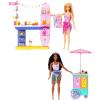 imageBarbie Playset ampamp 2 Dolls with 20 Accessories Beach Boardwalk Set Includes Snack Stand Ice Cream Kiosk Puppy ampamp Themed Pieces