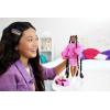 imageBarbie Extra Doll ampamp Accessories with Long Brunette Styled Hair in Pink 2Piece Outfit with Sparkly Jacket ampamp Pet PuppyMulticolor