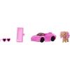 imageBarbie Extra Doll ampamp Accessories with Long Brunette Styled Hair in Pink 2Piece Outfit with Sparkly Jacket ampamp Pet PuppyMulticolor