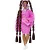 imageBarbie Extra Doll ampamp Accessories with Long Brunette Styled Hair in Pink 2Piece Outfit with Sparkly Jacket ampamp Pet PuppyMulticolor