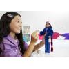 imageBarbie Extra Doll ampamp Accessories with Long Periwinkle Hair Teddy BearPrint Denim Jacket Matching Shorts ampamp Pet PuppyBurgundy Blue Leopard