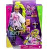 imageBarbie Extra Doll ampampAccessories with Neon Green Hair Feather Boa ampamp Pet ParrotNeon Green Hair Feather Boa