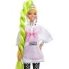 imageBarbie Extra Doll ampampAccessories with Neon Green Hair Feather Boa ampamp Pet ParrotNeon Green Hair Feather Boa
