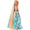 imageBarbie Extra Fancy Fashion Doll ampamp Accessories with Curvy Shape ampamp Orange Hair in Floral 2Piece Gown with Pet Kitten
