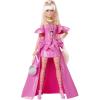 imageBarbie Extra Fancy Fashion Doll ampamp Accessories with ExtraLong Blond Hair ampamp Blue Eyes Pink Glossy Gown ampamp Pet PuppyBlonde Pink Glossy