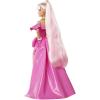 imageBarbie Extra Fancy Fashion Doll ampamp Accessories with ExtraLong Blond Hair ampamp Blue Eyes Pink Glossy Gown ampamp Pet PuppyBlonde Pink Glossy