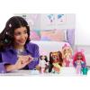 imageBarbie Extra Fly Minis Travel Doll Safari Look with Super Long Brunette Hair in AnimalPrint Outfit ampamp Accessories 55inch