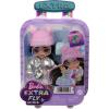 imageBarbie Extra Fly Minis Travel Doll Snowy Look with Icy Blue Highlights in Pastel Sweater Dress ampamp AccessoriesSnow