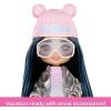 imageBarbie Extra Fly Minis Travel Doll Snowy Look with Icy Blue Highlights in Pastel Sweater Dress ampamp AccessoriesSnow