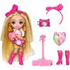 imageBarbie Extra Fly Minis Travel Doll Safari Look with Super Long Brunette Hair in AnimalPrint Outfit ampamp Accessories 55inch