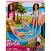 imageBarbie Doll ampamp Pool Playset Blonde in Tropical Pink OnePiece Swimsuit with Pool Slide Towel ampamp Drink AccessoriesBlonde in Tropical Pink