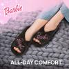 imageBarbie Extra Cozy Fuzzy House Slippers SlipOn Womens slipperBlack