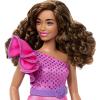 imageBarbie Fashionistas Doll 223 with Blonde Wavy Hair Totally HairInspired Dress ampamp Accessories 65th Anniversary Collectible ToyDream Date