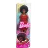imageBarbie Fashionistas Doll 223 with Blonde Wavy Hair Totally HairInspired Dress ampamp Accessories 65th Anniversary Collectible ToyRed Knit Dress