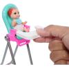 imageBarbie Skipper Doll ampamp Playset with Accessories Babysitting Set Themed to Mealtime ColorChange Toy PlayBlonde